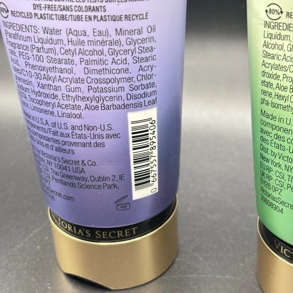 Set Of 2 Victoria Secret Hydrating Body Lotion Pear Glacé & Midnight Bloom 8 oz - Picture 12 of 16